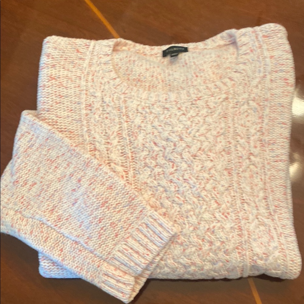 Cotton cable knit sweater
